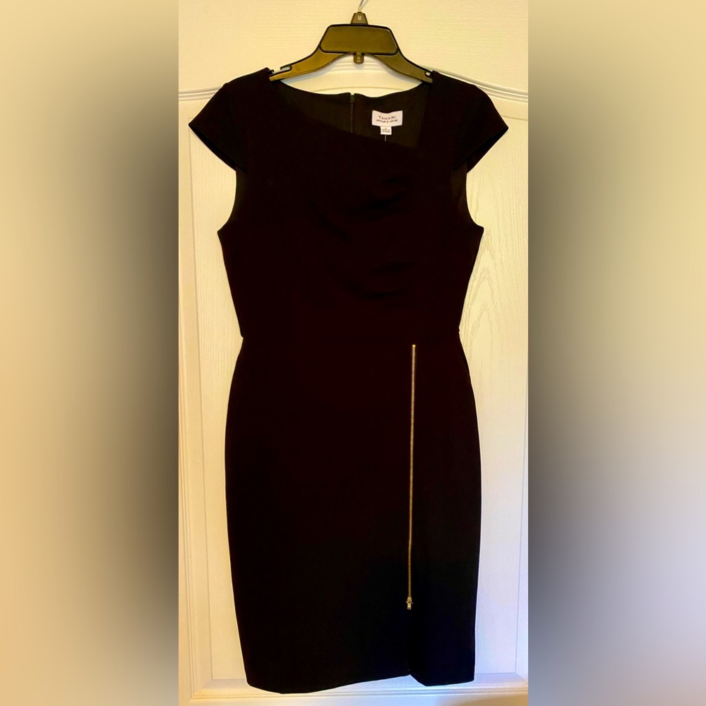 Tahari Below The Knee Black Dress